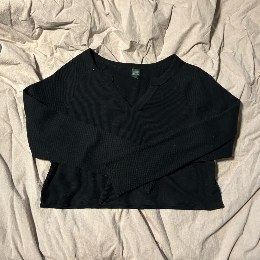 Cropped Wild Fable Thermal Sweater